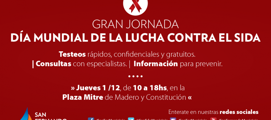 Actividades en Plaza Mitre en el Día Mundial de la Lucha contra el SIDA