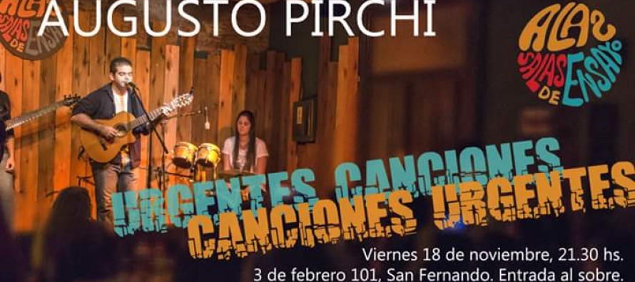 Augusto Pirchi se presenta mañana en Alas