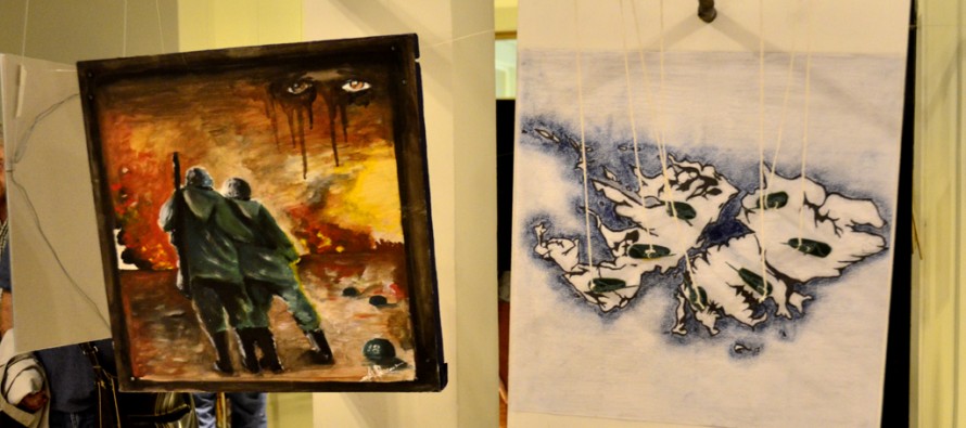 Muestra de arte en el Concejo Deliberante sobre relatos de ex Combatientes de Malvinas