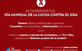 Operativos en distintos puntos de la ciudad por el “Día mundial de la lucha contra el SIDA”