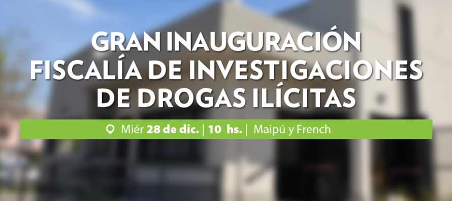 Hoy se inaugura la ‘Fiscalía de Investigaciones de Drogas Ilícitas’