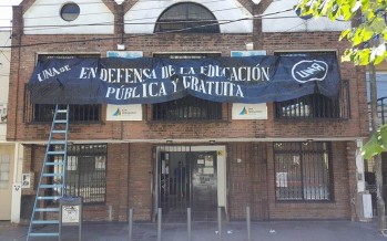 La sede Xul Solar de la Universidad Nacional de la Artes se sumó a los reclamos por el recorte presupuestario