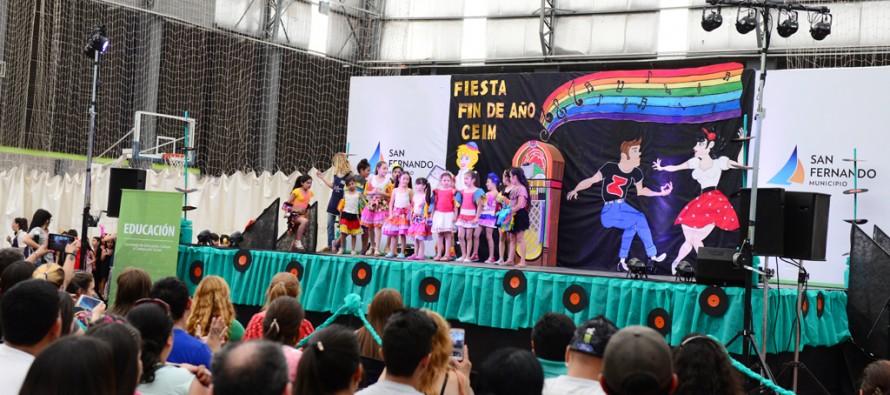 Festejos de fin de año de los Centros Educativos Municipales en el Poli N°1