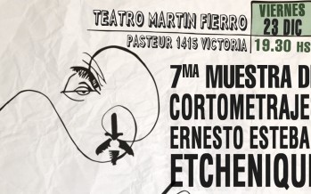 Hoy se realiza la 7° muestra de cortometrajes del Colectivo Ernesto Esteban Etchenique