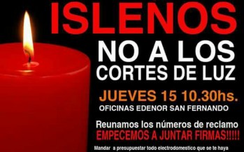 Bronca y movilización por cortes de luz en el Delta