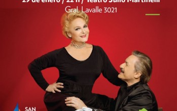 Claudia Lapacó y Antonio Grimau se presentan hoy en el Teatro Martinelli