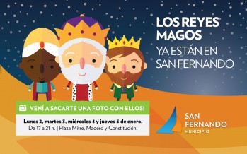 Los Reyes Magos en la Plaza Mitre