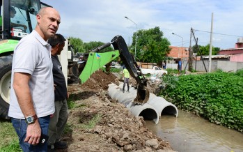 Entuban el arroyo Serrano del barrio Presidente Perón para poder construir el Poli N°9