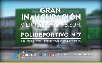 Inauguración del Poli N° 7 en Infico