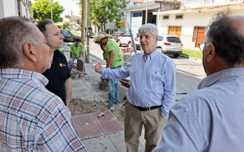 Renovación de veredas en centros comerciales