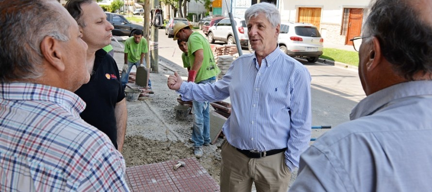 Renovación de veredas en centros comerciales