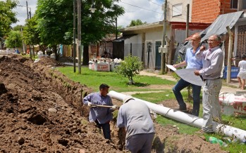 Se construye el sistema hidráulico del barrio San Martín