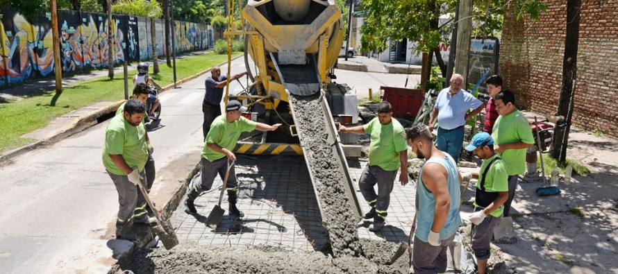 Se reparó el pavimento de la calle 9 de Julio del barrio Alsina