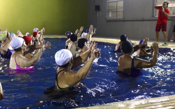 Aquagym en los polideportivos