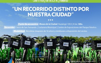 Paseo en bicicleta por distintos lugares de nuestra ciudad
