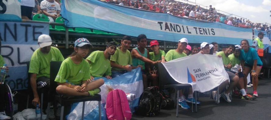 La Escuela de Tenis de Discapacidad asistió a la Copa Davis