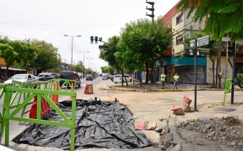 Trabajos de mantenimiento en Avenida Avellaneda y Rucci