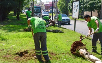 Trabajos previos al ensanche y renovación de la calle Uruguay