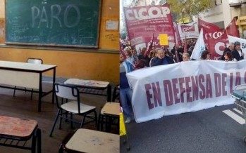 Hoy y mañana habrá paro de docentes y médicos bonaerenses