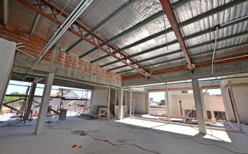 Última etapa de obra del edificio de Salud, Medio Ambiente y Desarrollo Social