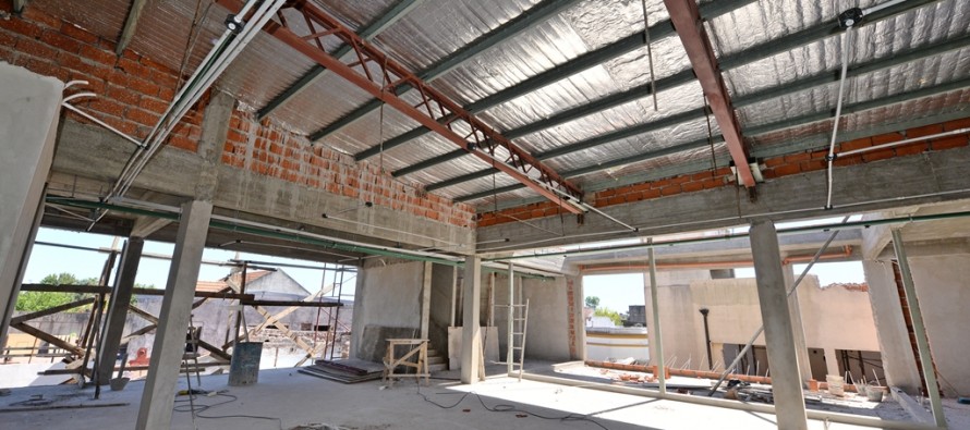 Última etapa de obra del edificio de Salud, Medio Ambiente y Desarrollo Social