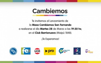 Cambiemos se lanza esta tarde en el club Barrionuevo pensando en las próximas elecciones