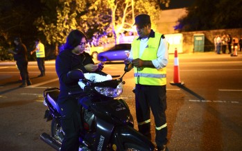 Operativo de tránsito en Ruta 202 y Panamericana
