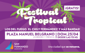 ‘Los del fuego’ y Chily Fernández, en el festival tropical que se realizará el próximo domingo en la plaza Manuel Belgrano