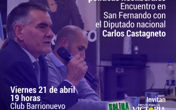 El diputado Carlos Castagneto brindará una charla en el Club Barrio Nuevo