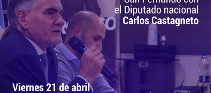 El diputado Carlos Castagneto brindará una charla en el Club Barrio Nuevo