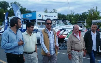 Daniel Scioli visitó el Salón Náutico junto a Marcos Di Palma y concejales del Frente para la Victoria