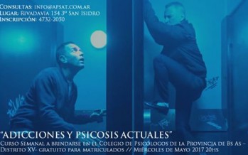 Comienza el curso «Adicciones y psicosis actuales» en el Colegio de Psicólogos de San Isidro
