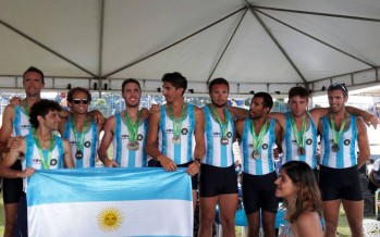 Tres representantes sanfernandinos entre los campeones del Sudamericano de Remo 2017
