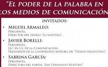 Charla abierta: «El poder de la palabra en los medios de comunicación»