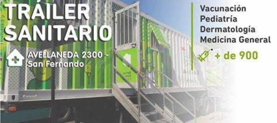 Hoy y mañana estará el Trailer Sanitario de Provincia en Virreyes