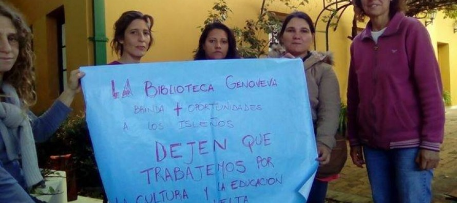 Vecinos del Delta fueron hasta la Quinta El Ombú en reclamo por un espacio para la Biblioteca Genoveva