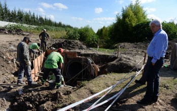 Obras hidráulicas en Villa Jardín