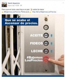 Aparicio bajemos los precios