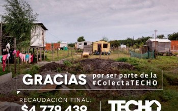 TECHO informó lo recaudado en la 11° Colecta Nacional