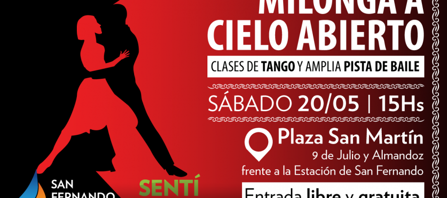 El ciclo “Milonga a Cielo Abierto” llega a la Plaza San Martín