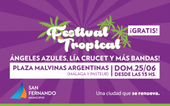 Ángeles Azules y Lía Crucet se presentan en el Festival Tropical en Plaza Malvinas Argentinas