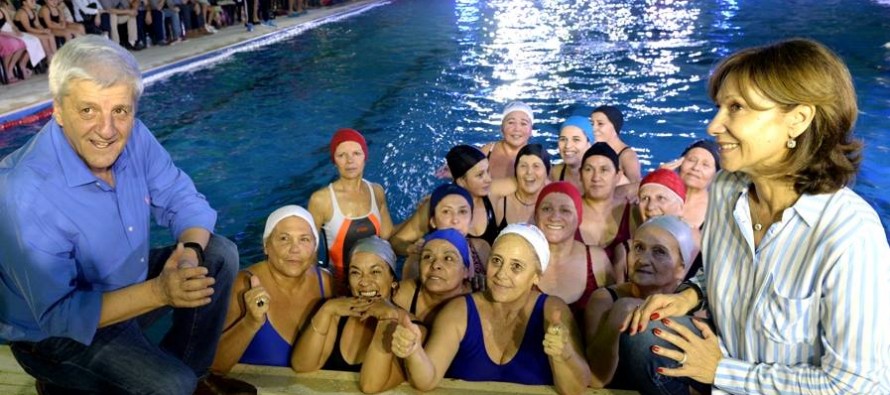 Se inauguró la pileta climatizada en el Poli N°7 de Infico