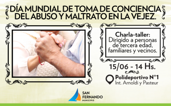 Charla sobre maltrato en la vejez en el Poli N°1