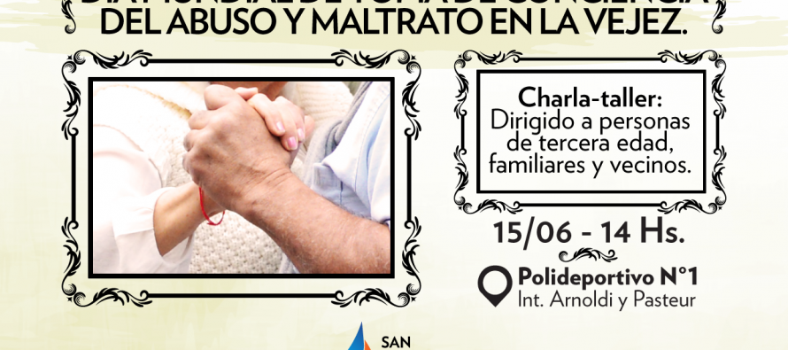 Charla sobre maltrato en la vejez en el Poli N°1