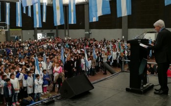 En el Poli N°1 los alumnos de cuarto grado hicieron la promesa de lealtad a la Bandera