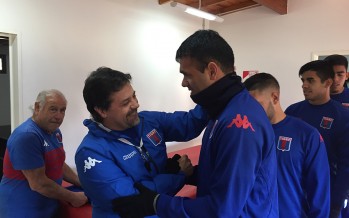 Caruso Lombardi mostró su alegría de volver al Matador en la presentación oficial