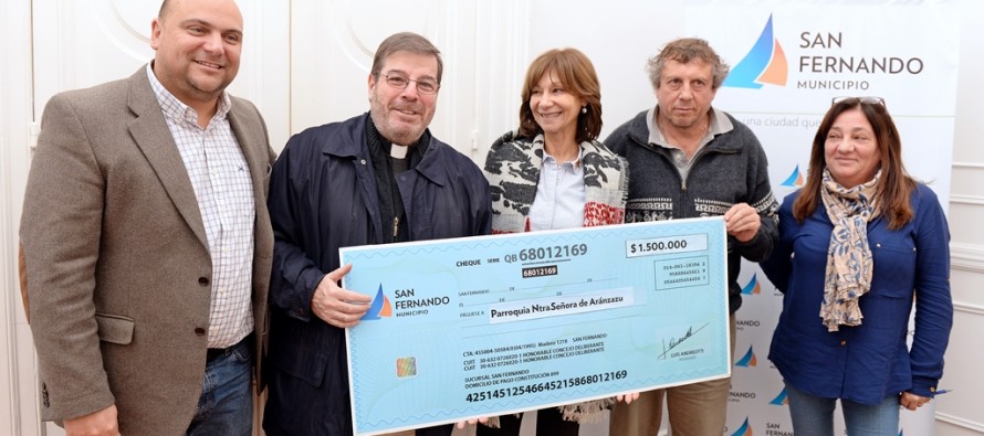 Nueva contribución municipal para la última etapa de la restauración de la Parroquia Aránzazu