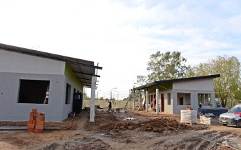 En el barrio Presidente Perón se construye el Polideportivo N° 9