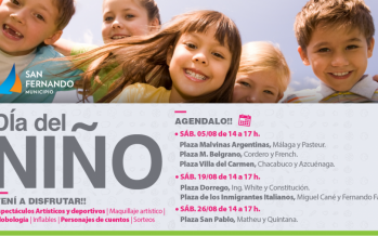 Actividades por el “Mes del Niño” en las plazas de nuestra ciudad