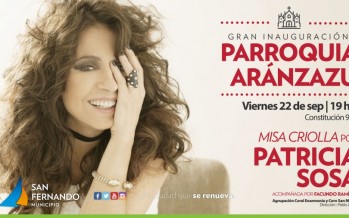 El viernes se inaugura la restauración de la Parroquia Aránzazu con una misa criolla de Patricia Sosa